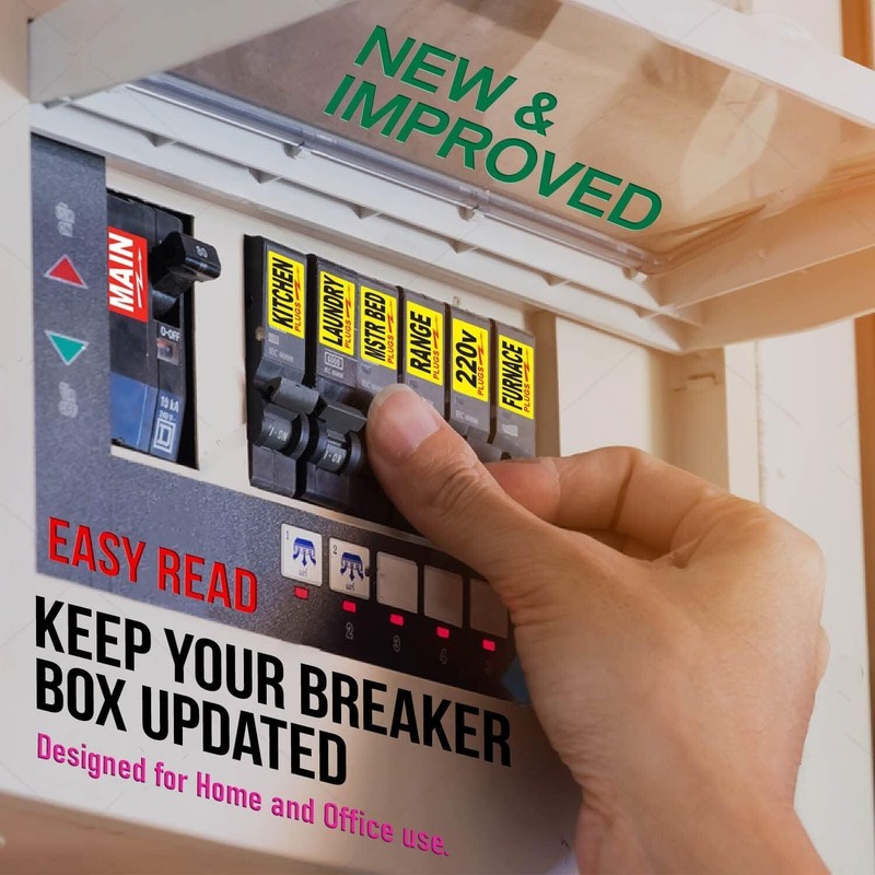 Vinyl Labels for Breaker Panel Boxes 170 Circuit Breaker Decals Choose Your Set gallery