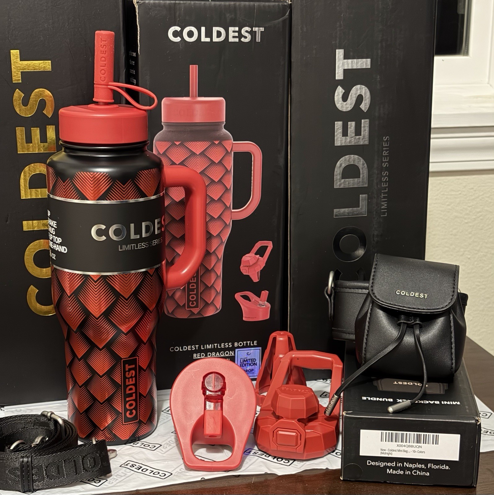36oz RED DRAGON $300 Accessorized with the Black Mini Backpack Bundle gallery