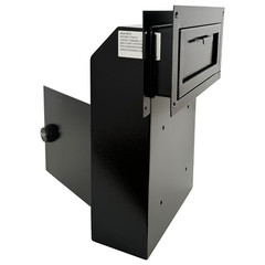 OPEN BOX Locking Door Drop Box with Combination Lock – Mailbox with Rear Access