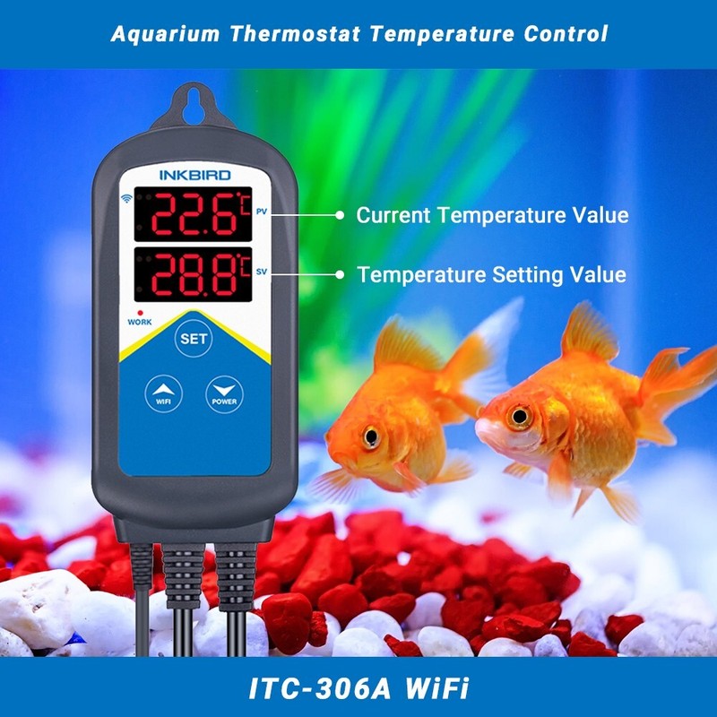 Inkbird Prewire WIFI Temperature Controller Thermostat ITC-306A Heat 2 Probe APP gallery