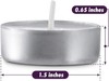 MontoPack Unscented Tea Light Candles 45 Pack | 4 Hours, White, Smokeless, Dripl gallery