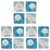 Certified International Playa Shells 6" Canape/Dessert Plates, Gold, Set of 4 gallery