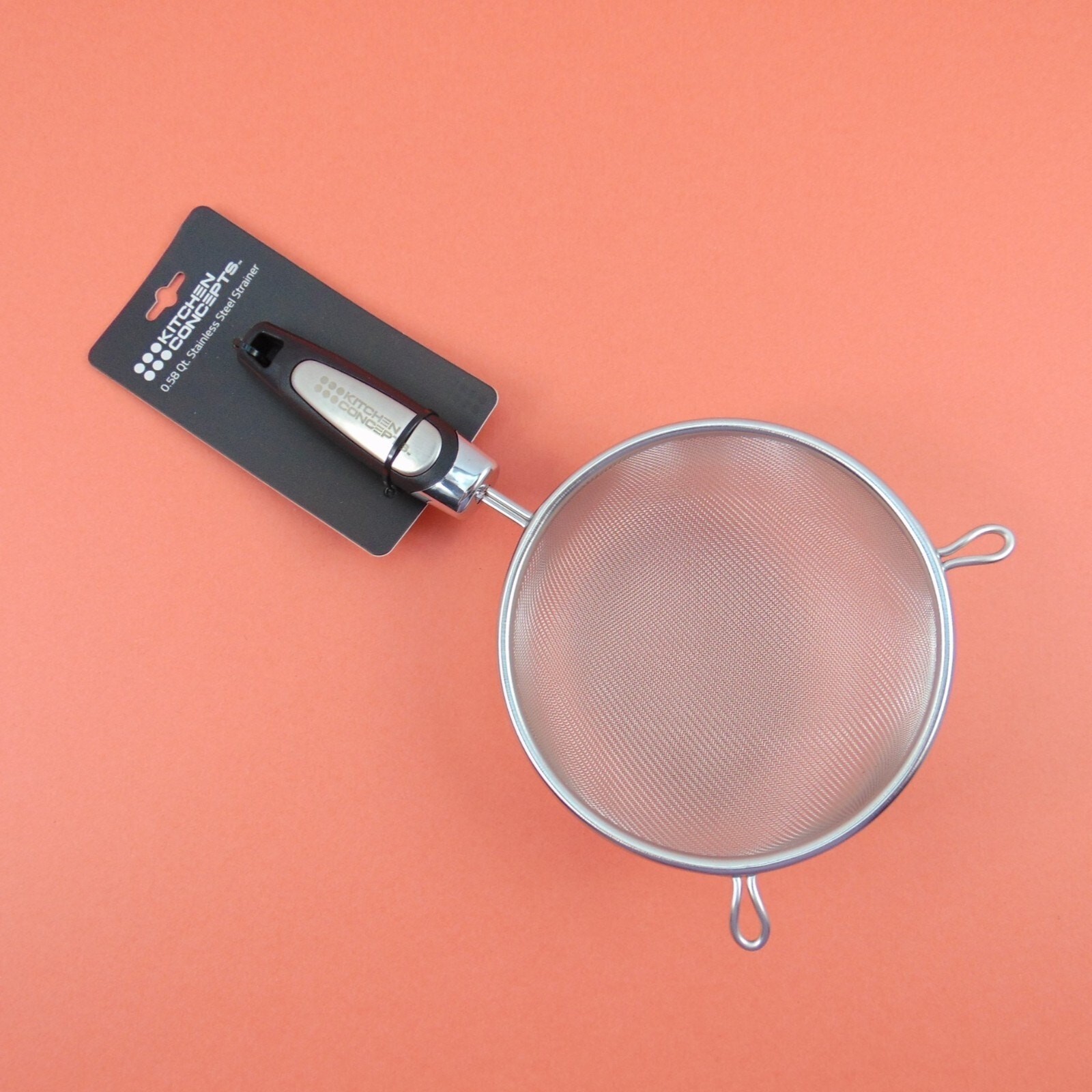 Kitchen Concepts 8.5” Stainless Steel Mesh Strainer Sieve w/ Handle Fine Screen gallery