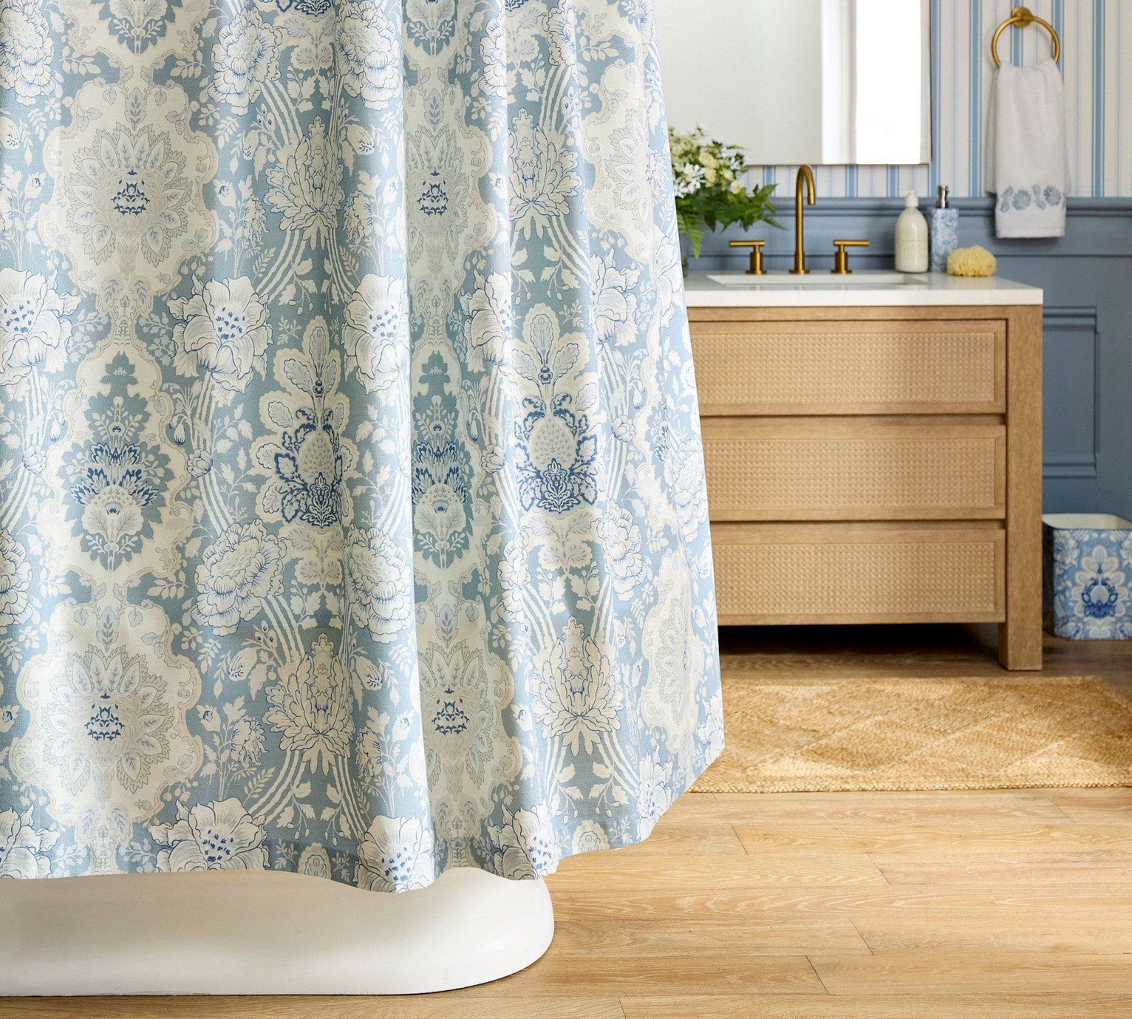 Pottery Barn Kravet Arboretum Shower Curtain gallery