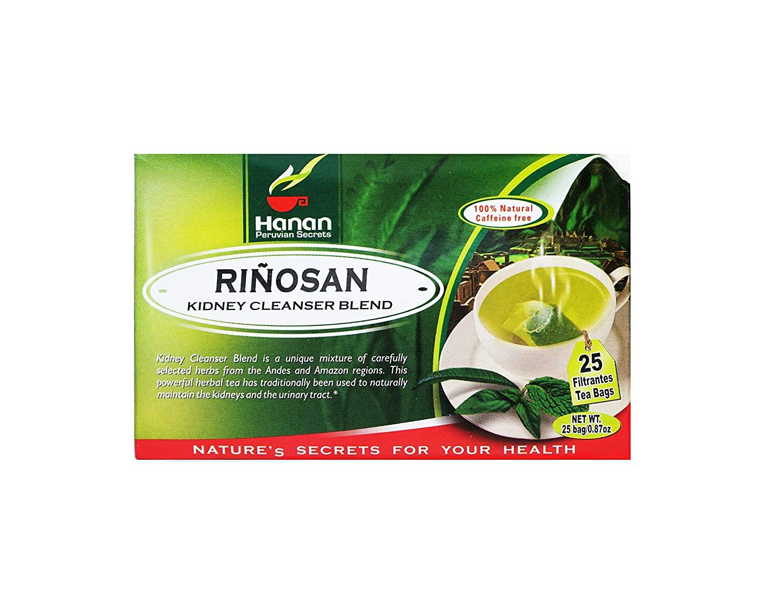Hanan Peruvian Secrets Rinosan Herbal Tea | 100% Natural Kidney Cleanse Aid Blen gallery