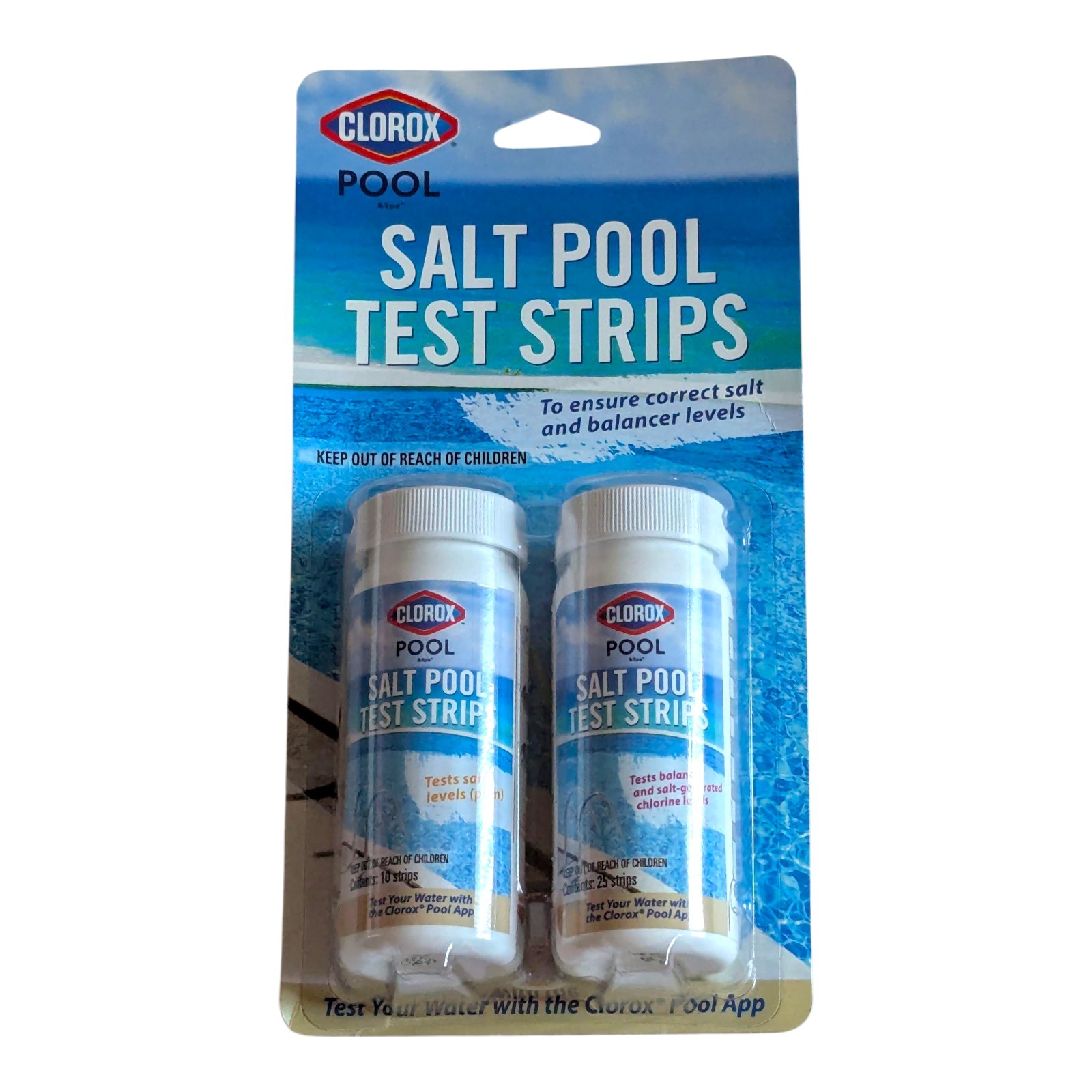 Clorox Pool & Spa Salt Pool Test Strips for Salt & Balance Levels - 82100CLX NEW gallery