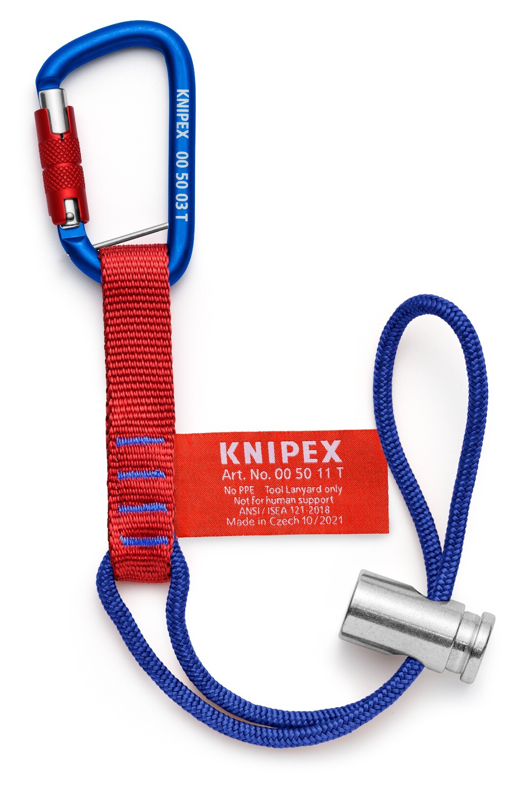 Knipex Tool Tethering Adaptor Straps With Carabiner 13 lbs. 00 50 13 T BKA gallery