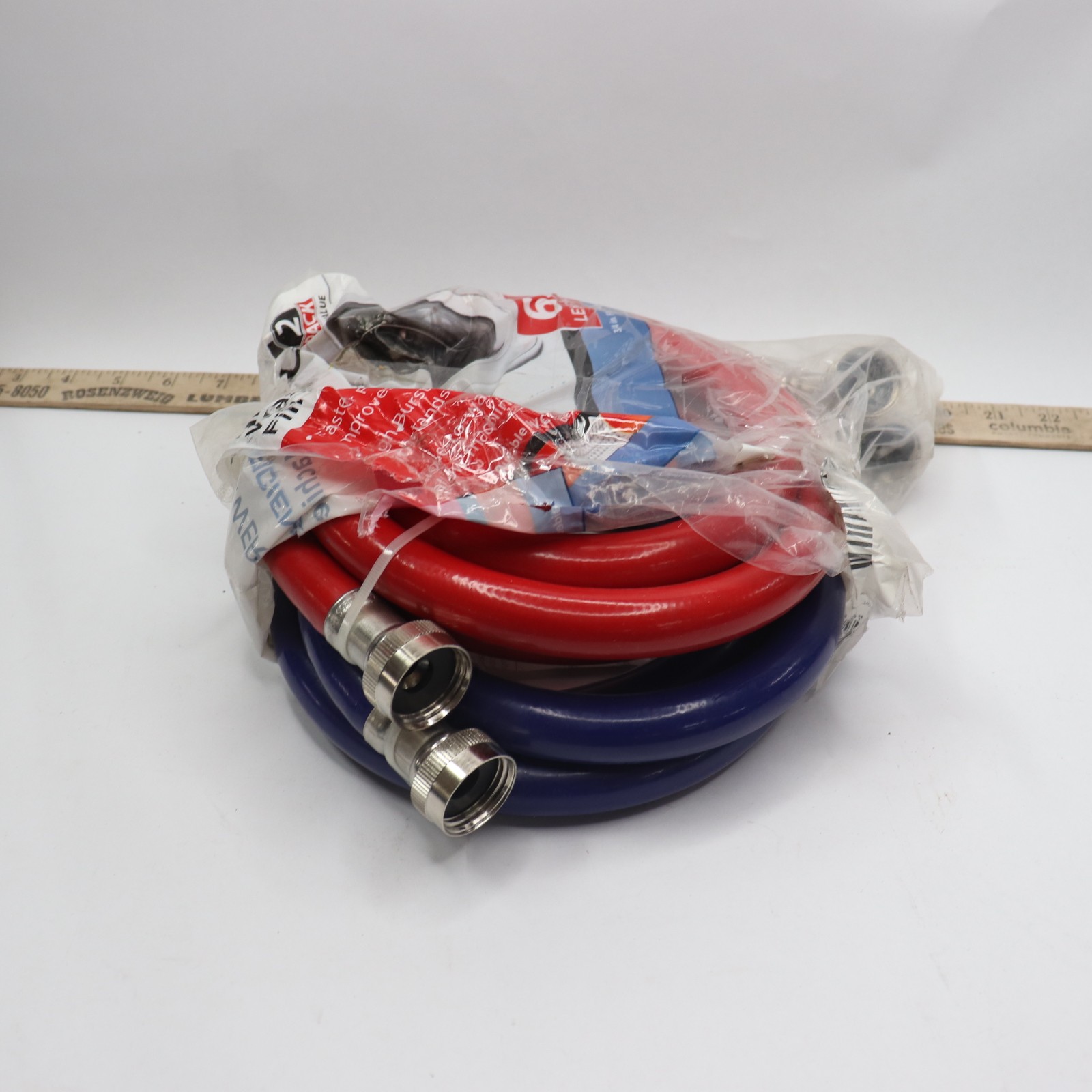 (2-Pk) Homewerks Washing Machine Supply Hose Red/Blue 6 Ft HRBFIL07B gallery