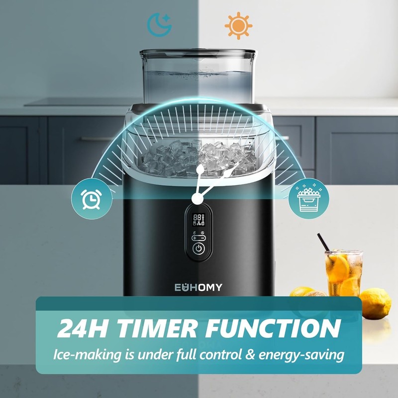 Portable Countertop Ice Maker Machine 34Lbs Daily Auto Clean LCD Timer Basket gallery