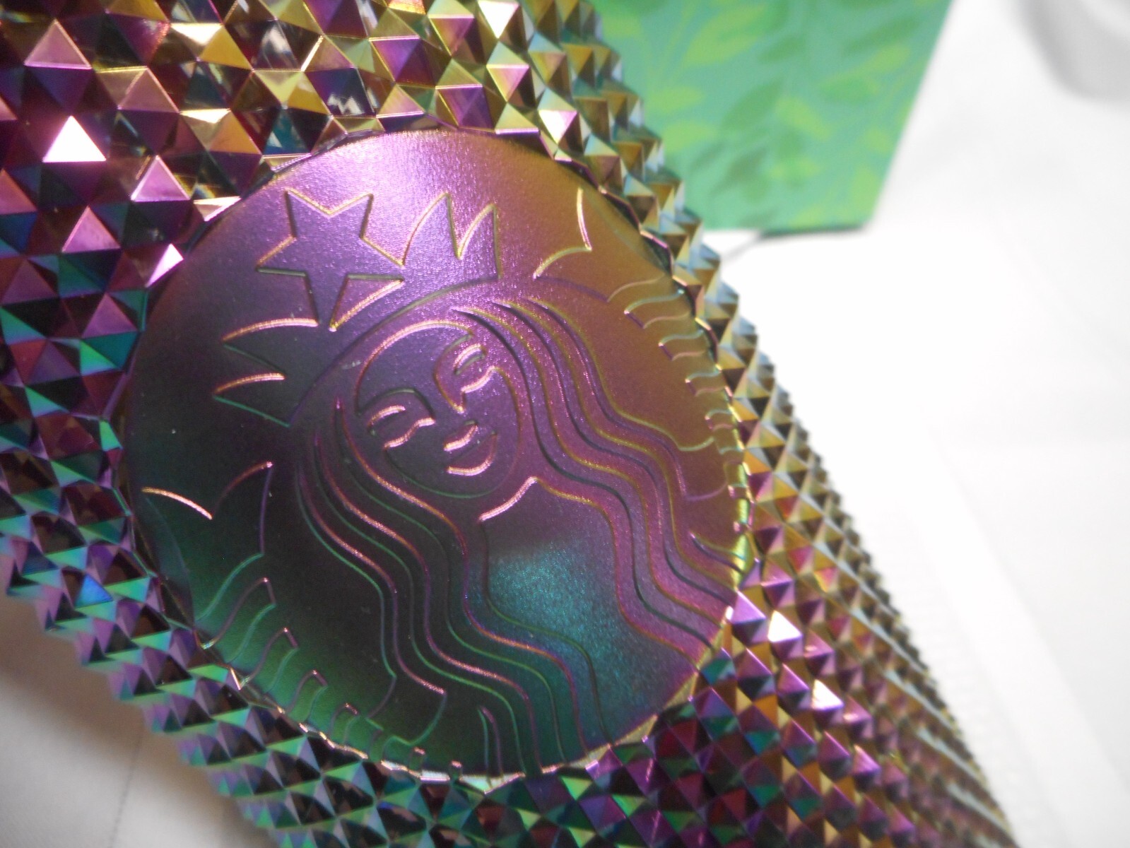Starbucks Holiday 16oz Cold Cup Iridescent Bling Studded Tumbler New gallery