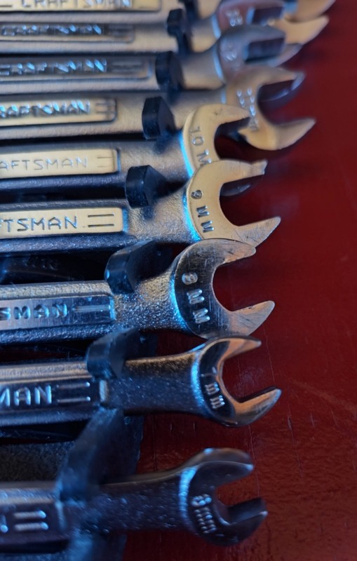 🇺🇲 CRAFTSMAN 14pc MM Combination Wrench Set: 6mm-19mm, 12pt, USA gallery