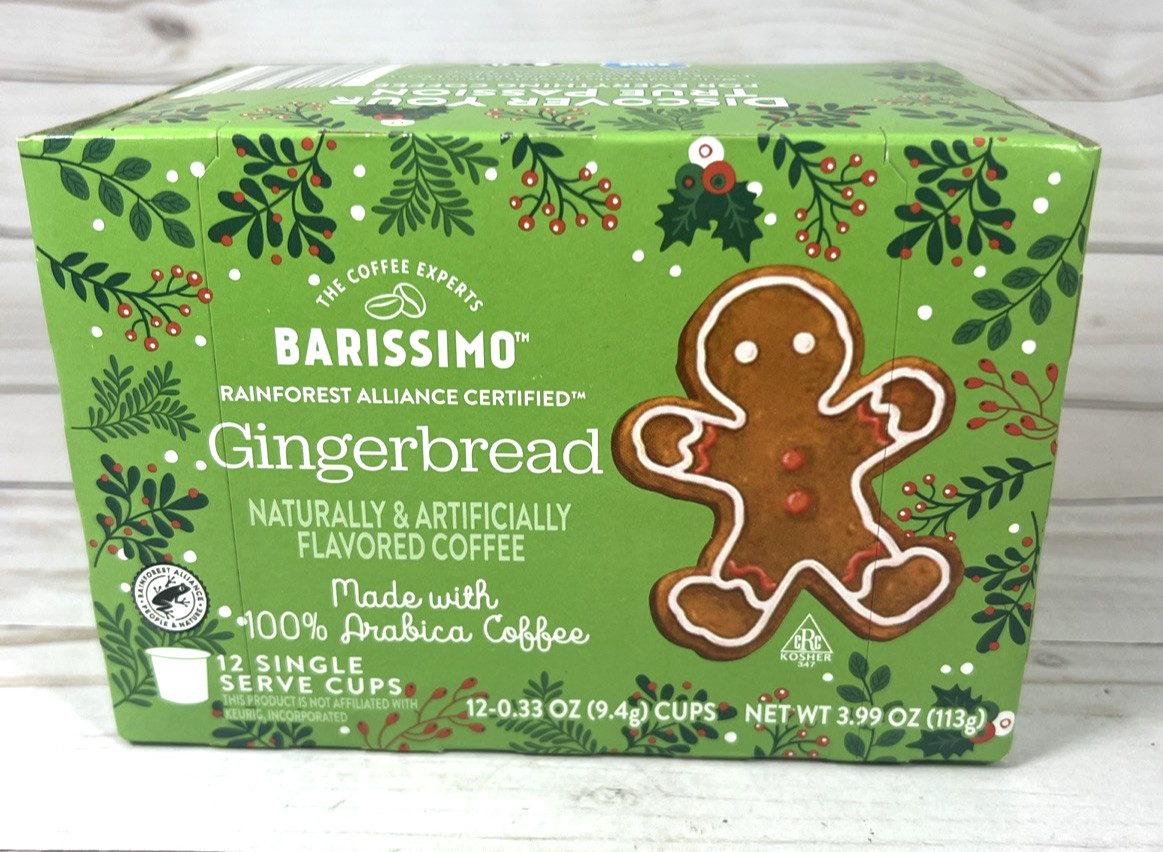Barissimo Gingerbread Coffee K-Cups Light Medium Roast 12ct (2Pack) BB:11/2027 gallery