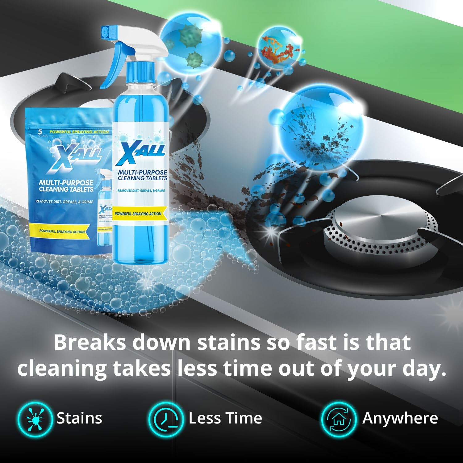 Multi-Purpose Cleaner - Spray Bottle and 5x Cleaning Tablets gallery