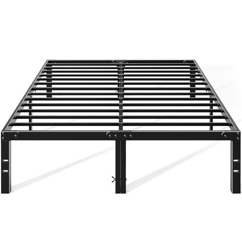 OLIXIS Metal Queen Bed Frame 14in High Black gallery