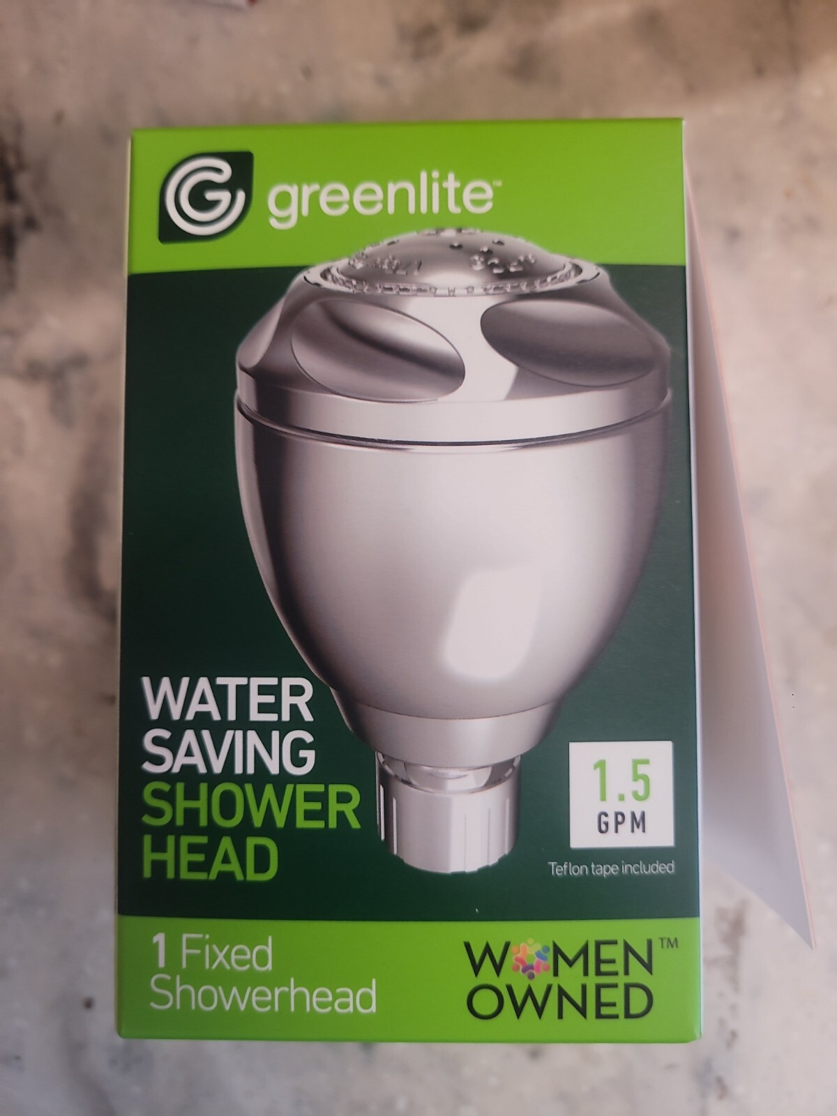 NEW Greenlite Water Saving Fixed Shower Head 1.5 gal/min gallery
