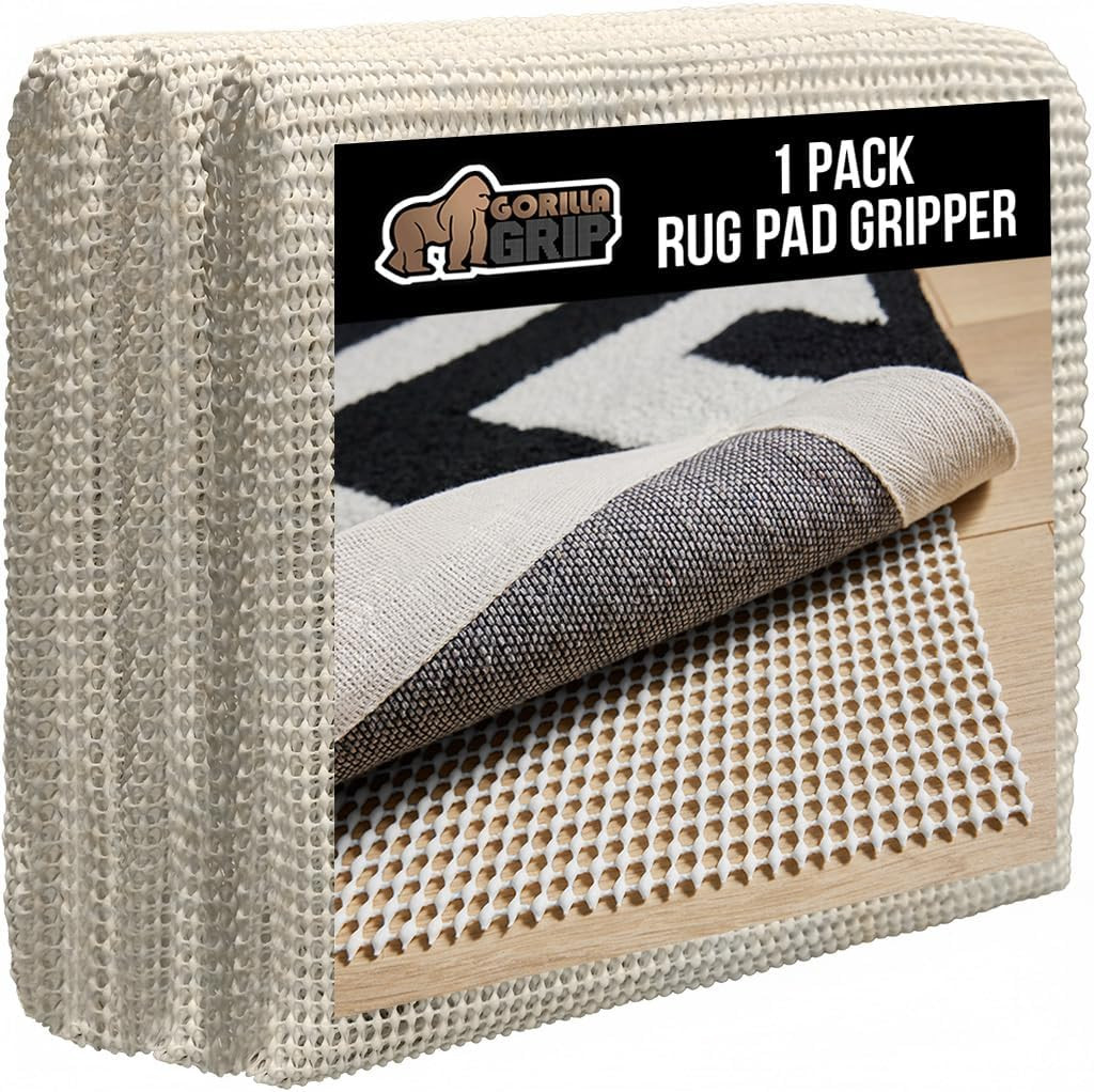 GORILLA GRIP Strong Rug Pad Gripper, US Designed, Grips Keep Area Rugs Safe and gallery