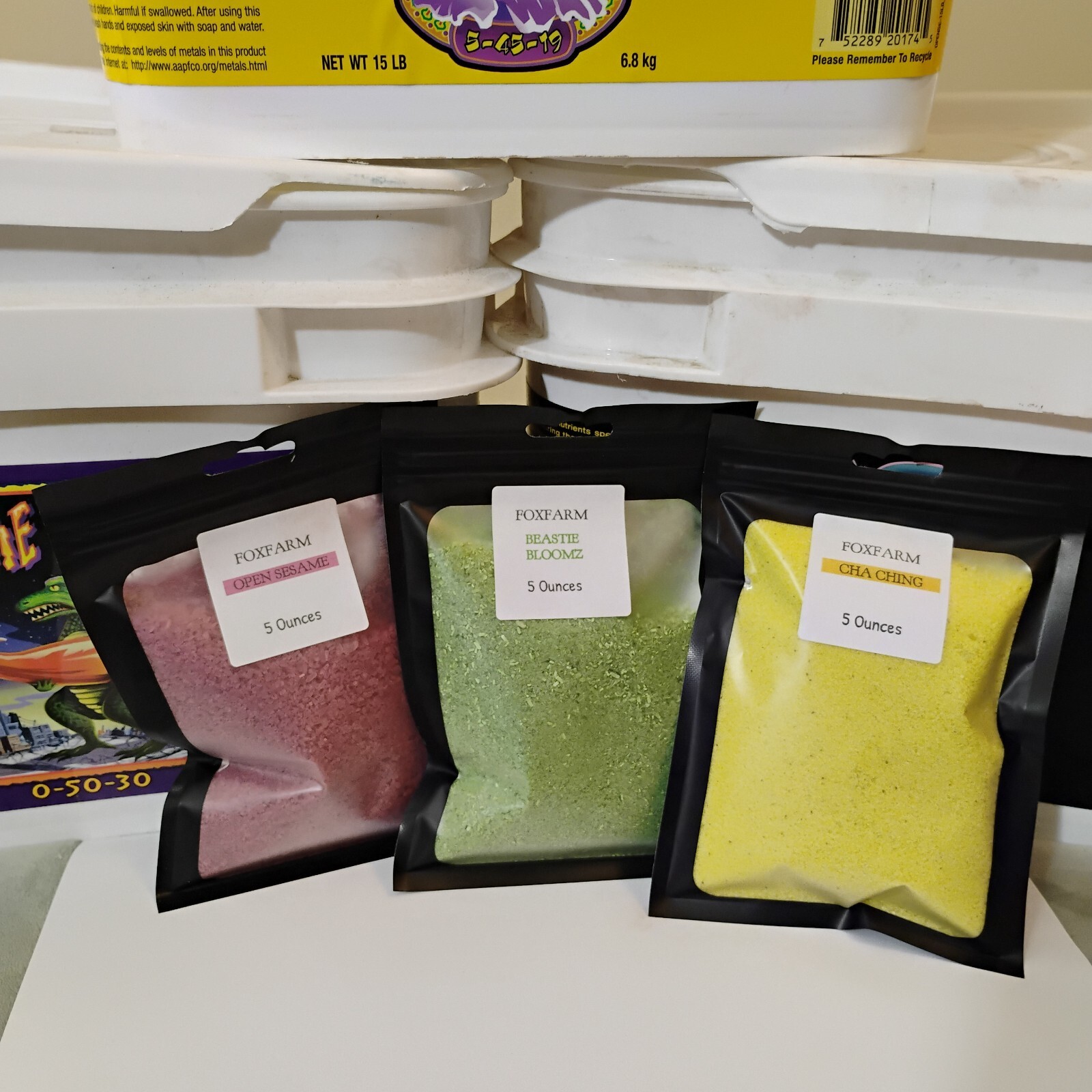 FoxFarm Nutrient Trio Open Sesame Cha Ching & Beastie Bloomz & FREE BUD BUILDER gallery
