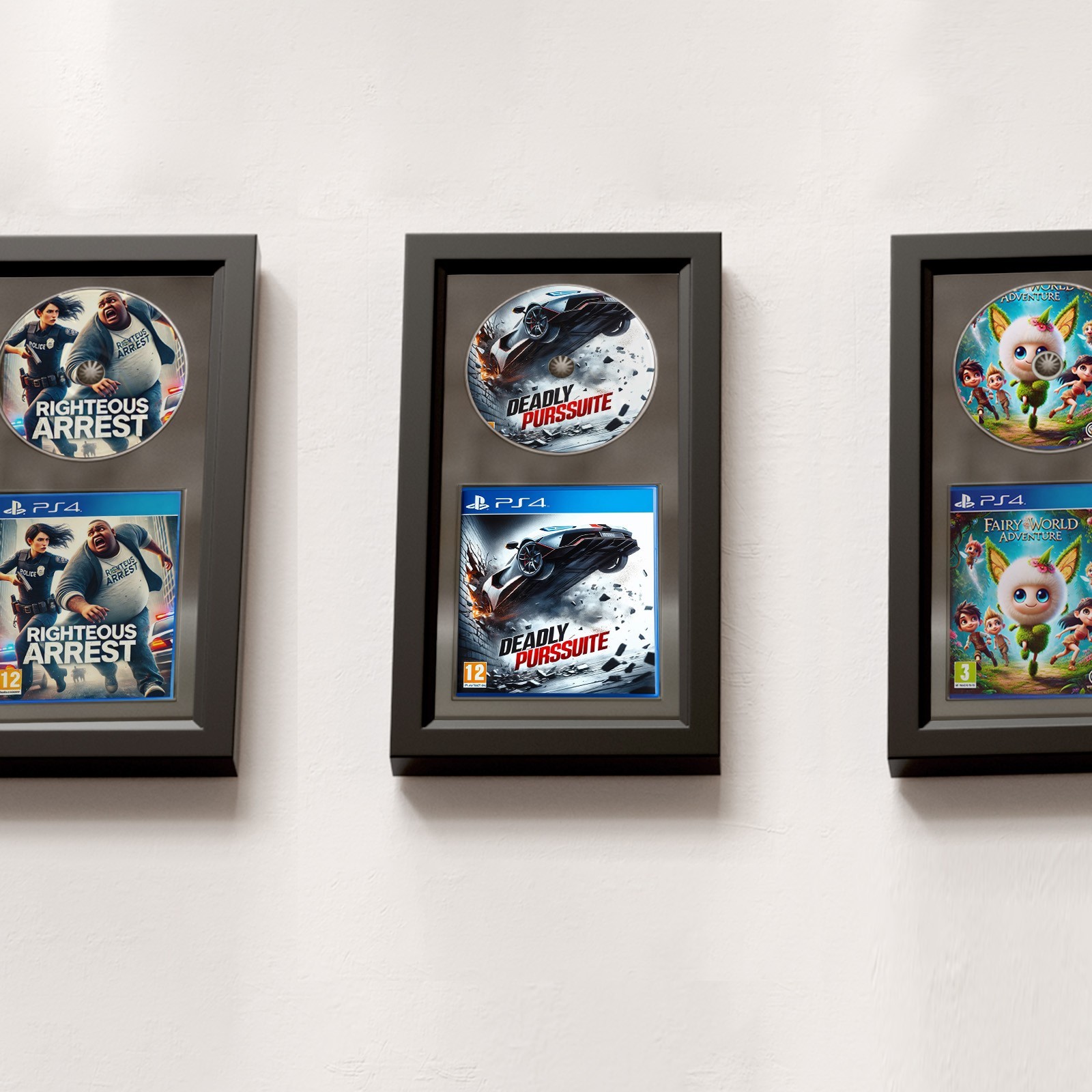 Video Game Display Frame, PS5/PS4/PS3/XBOX Game Case and Disc Display Frame gallery