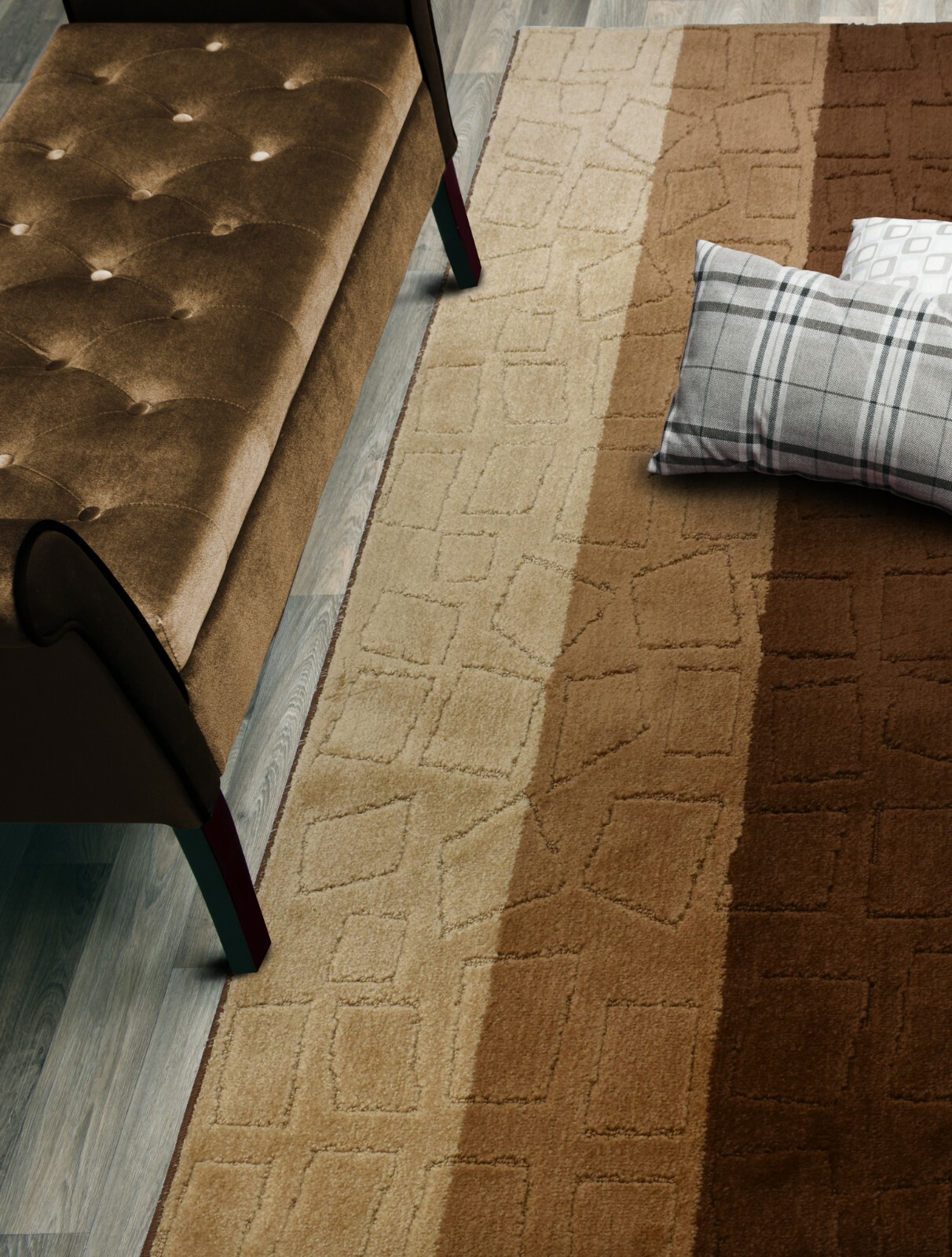 Custom Size Hallway Runner Rug, Slip Resistant, 26 Wide X Your Choice of Length gallery
