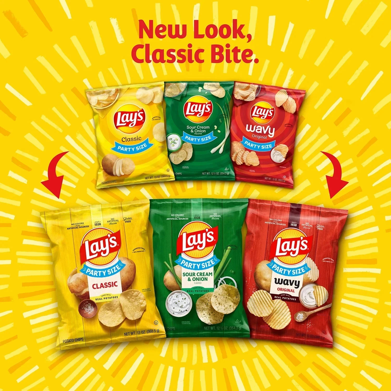 Lay's Salt & Vinegar Potato Snack Chips,Party Size, 12.5 oz Bag gallery