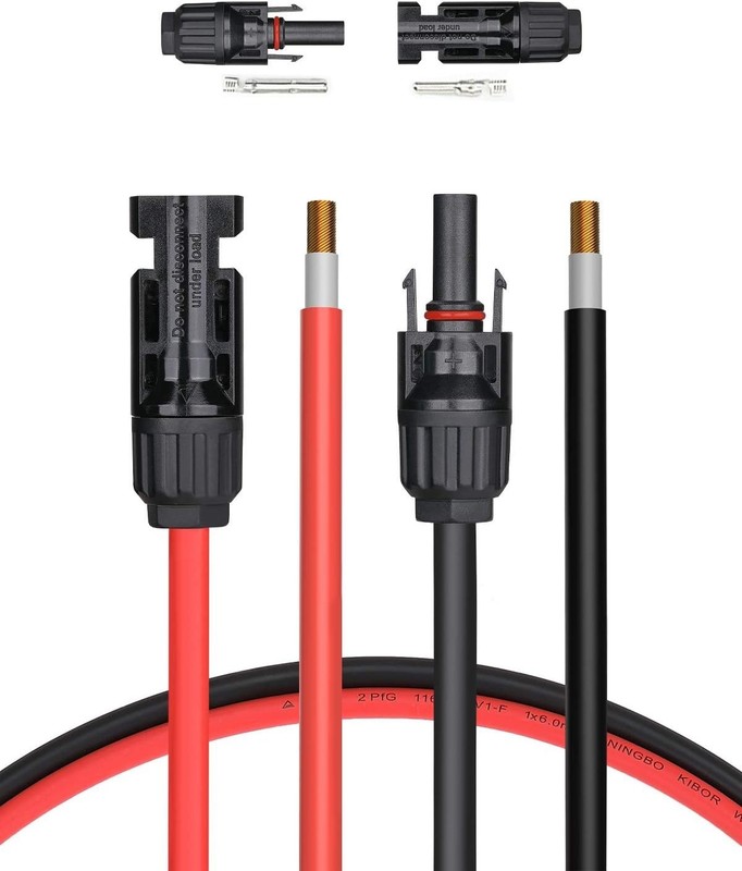 Solar Panel Cable Adaptor Set - 20ft Male Female Connectors gallery