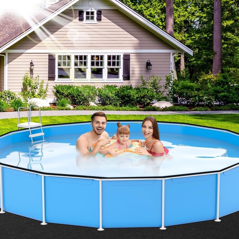 72PCS Pool Coping Strips & Liner Lock Clips for Above Ground Pools, Fits 28ft Ro gallery