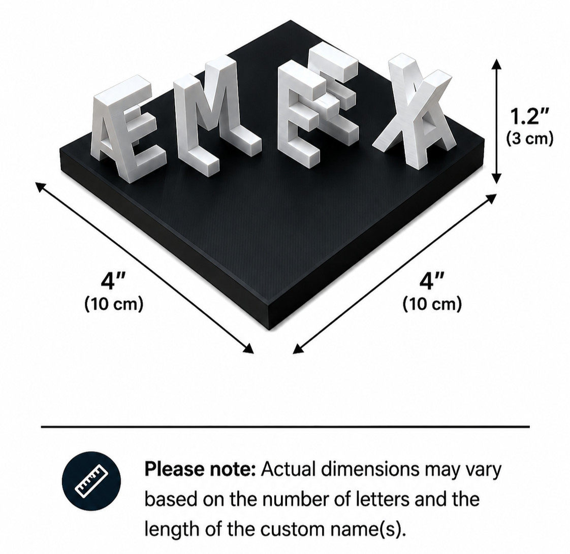 Custom 3D Printed Couple Gift | Personalized Name Sign | Any 2 Names gallery