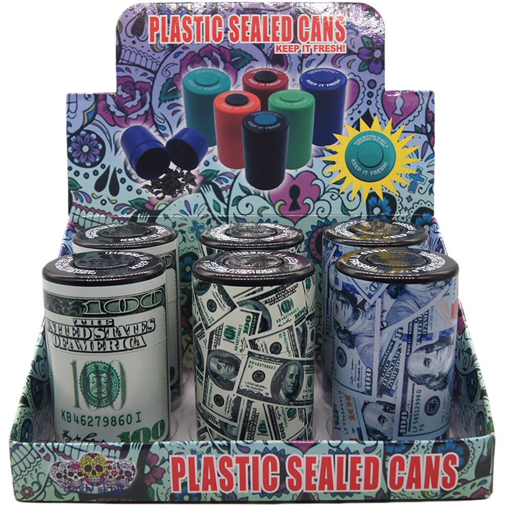 Vacuum Sealed Herb Stash Jar Container Airtight Smell Proof Plastic Storage $ gallery