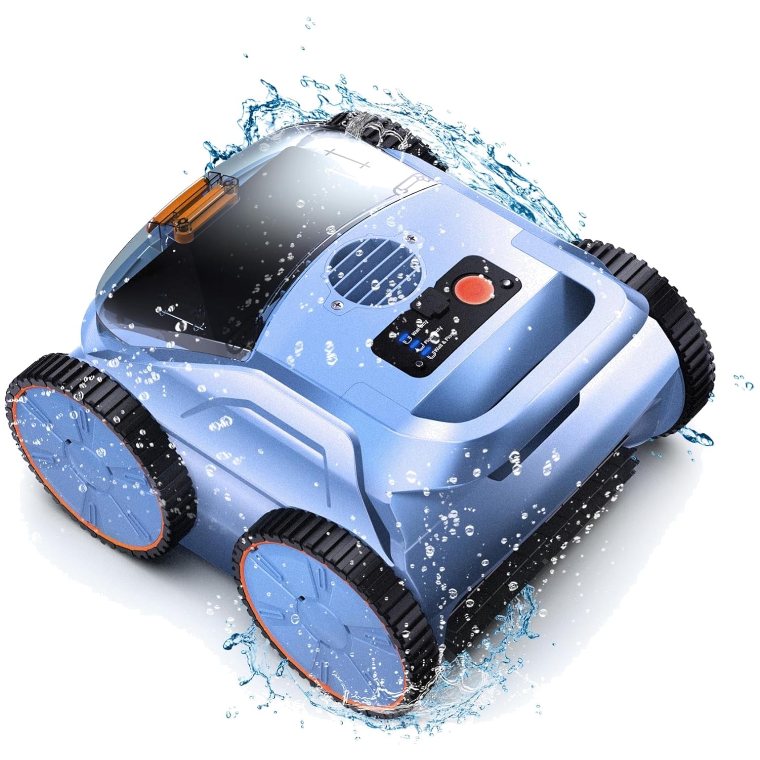 Durable Robotic Pool Vacuum, 4-Wheel Drive gallery