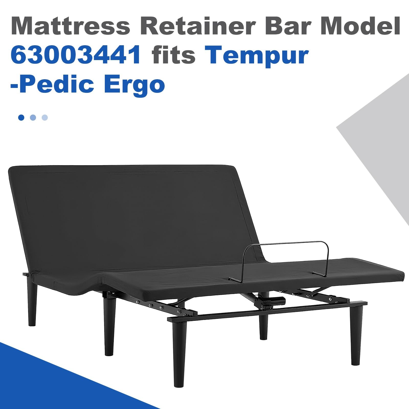 2 pcs 19 inches Across Mattress Retainer Bar Model 63003441 fits Tempur-Pedic... gallery