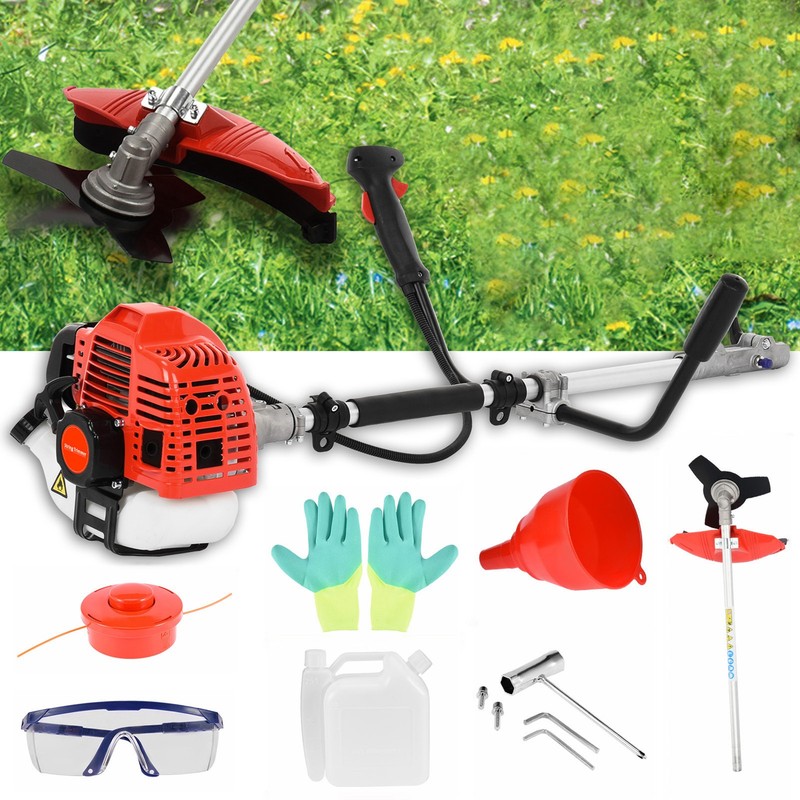 52CC 2-Stroke Gas String Trimmer & Brush Cutter Straight Shaft Weed Eater Multi gallery