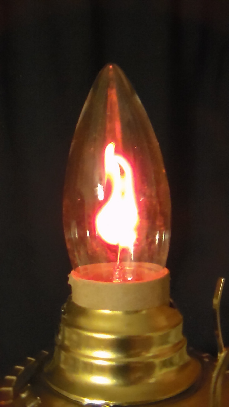 5 PACK FLICKER FLAME CLEAR LAMP LIGHT BULB 3w CA10 STANDARD BASE FIRE 1500 HOURS gallery