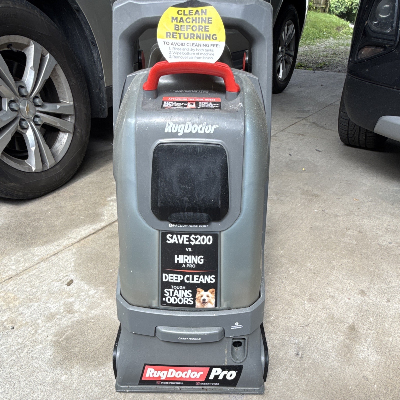 Rug Doctor Pro Upright Corded Carpet Cleaner 120V PDC-1H Gray/Red/Black gallery