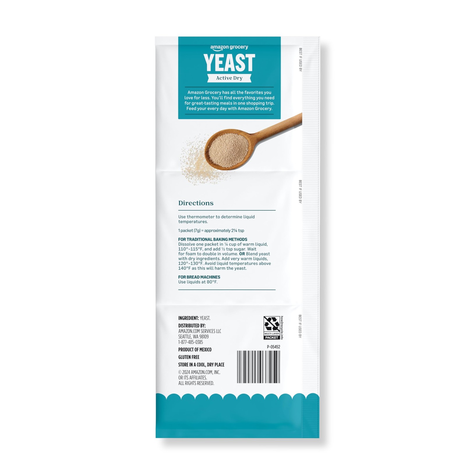 Amazon Grocery, Active Dry Yeast, 0.75 Oz, 3 Ct gallery