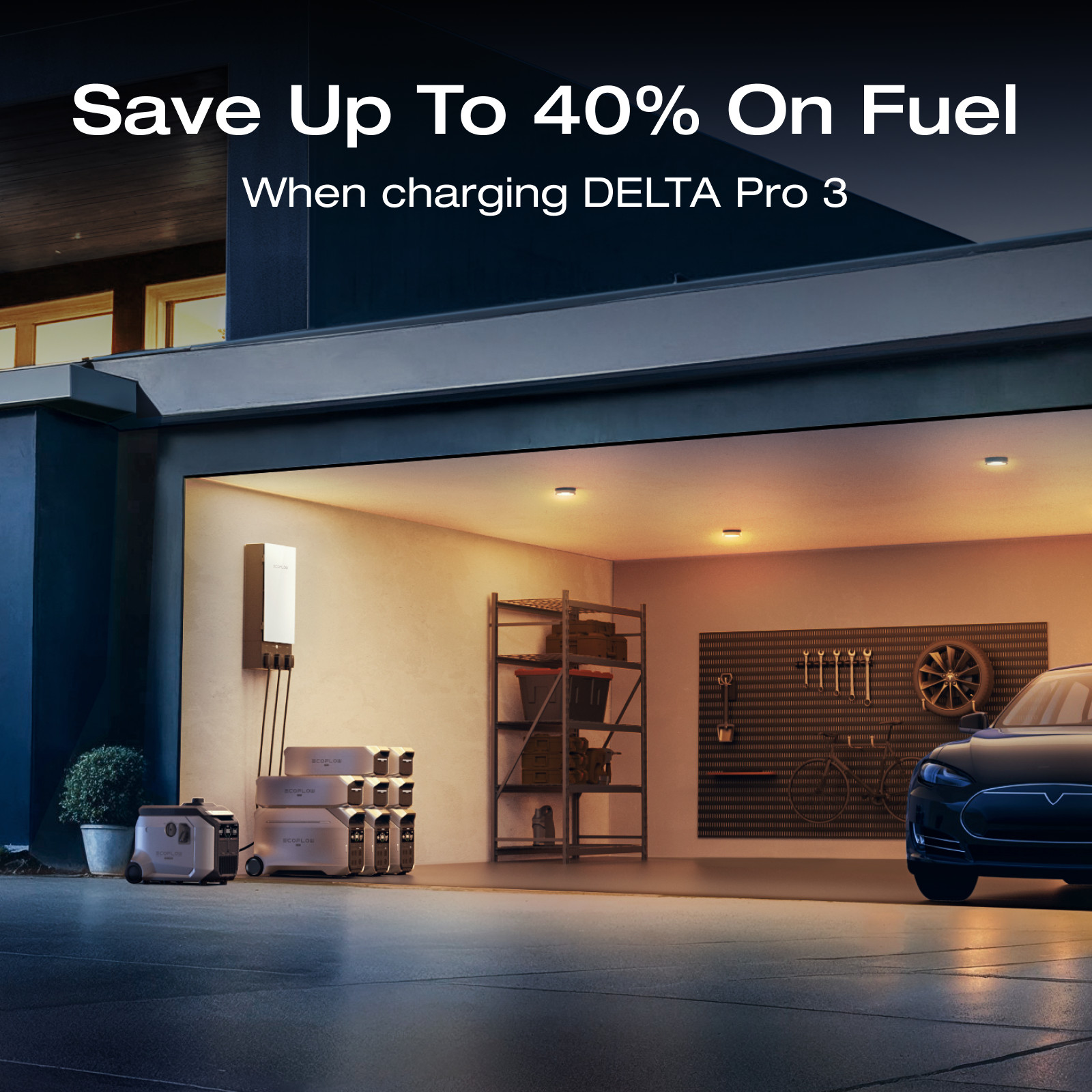EcoFlow 3200W DC Fast Charging Dual Fuel Smart Generator for Home Power Backup gallery