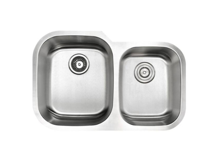 Anzzi MOORE Series Undermount Stainless Steel 32" 0-Hole 2-Bowl Kitchen Sink gallery