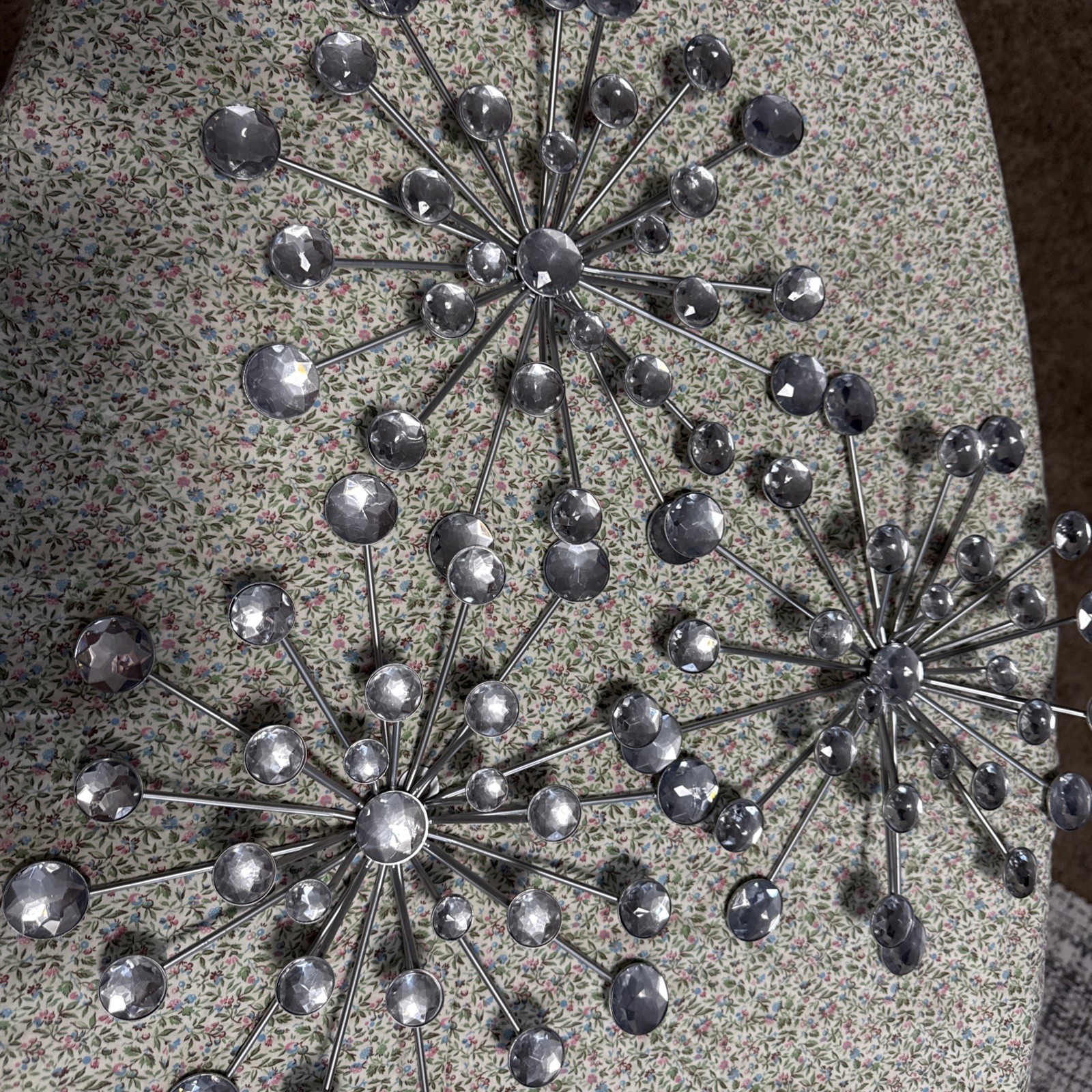 3 Starbursts Wall Decor. 9 Inches With Wall Hanger For Easy Hanging. gallery