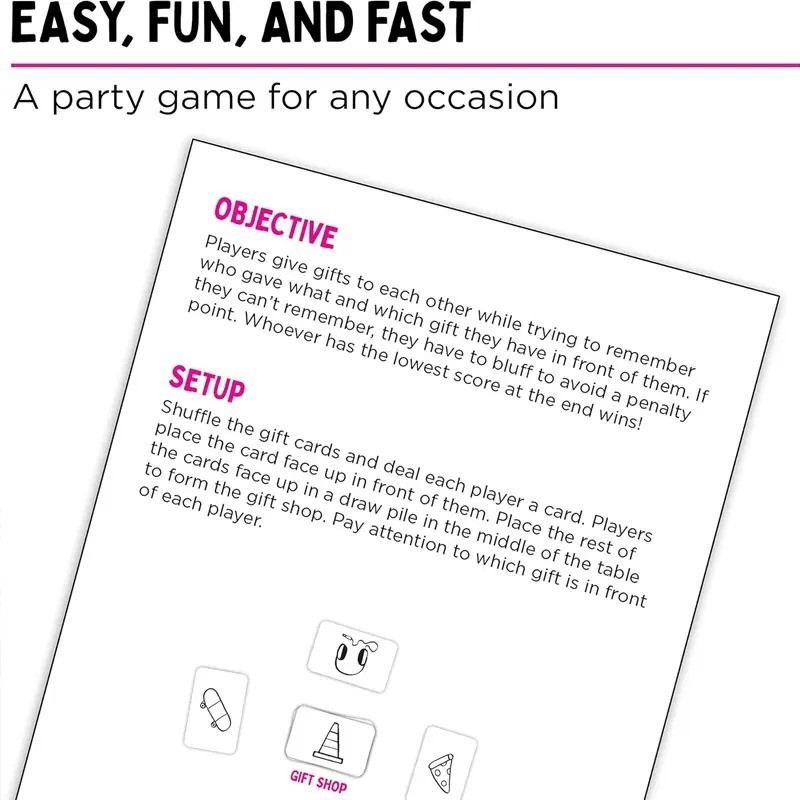 That'S Not a Hat - Fun Bluffing & Memory Party Game for All Ages Components gallery