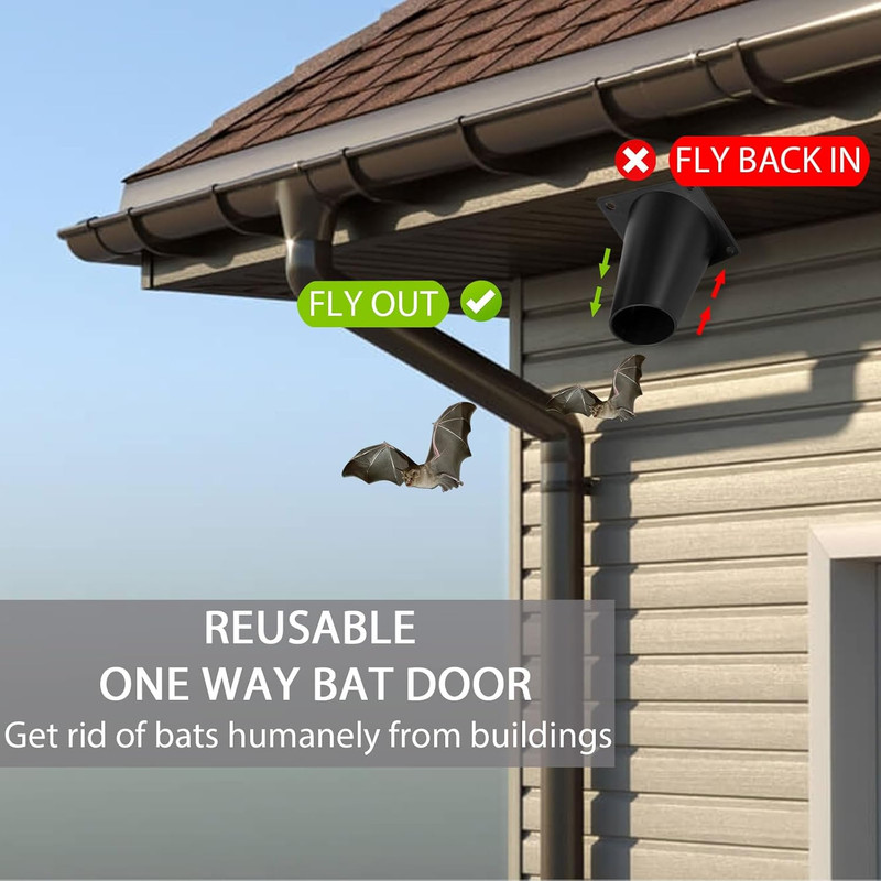 One Way Bat Door Exclusion Device for Attics - 3 Pack Reusable Tool gallery