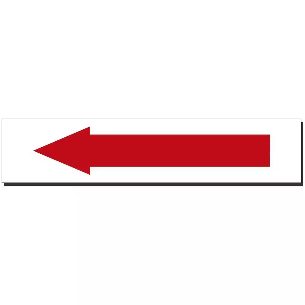 14 In. X 3 In. Arrow Sign Printed on More Durable, Thicker, Longer Lasting Styre gallery