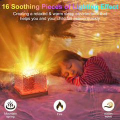 Ocean Wave Projector Light, 16 Colors Gradual Rotating Water Lamp with Remote…