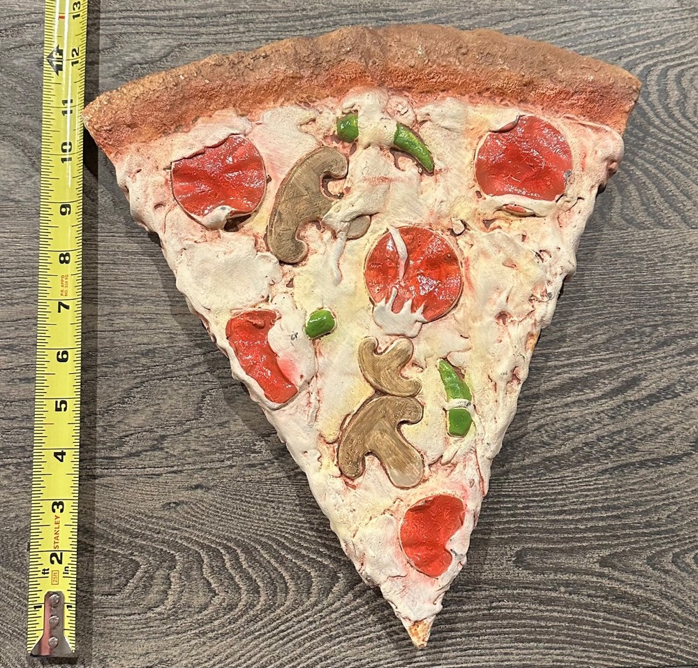 Unique Vintage Ceramic Wall Kitchen Hanging Art Pizza Slice Good Condition