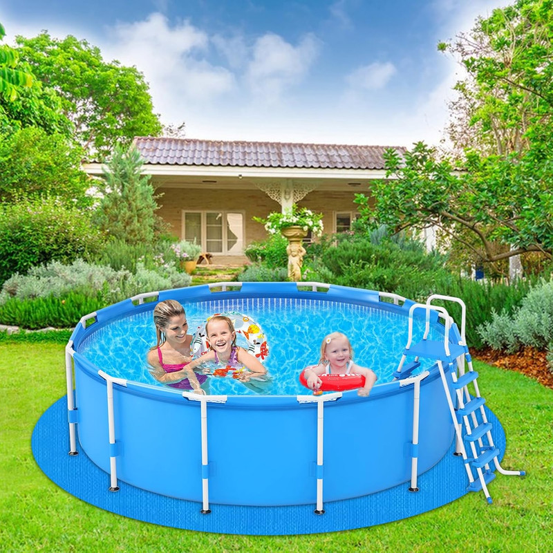 YEXEXINM 24Ft round Pool Ground Cloths Swimming Pool Ground Cloth,Round Pool Lin gallery