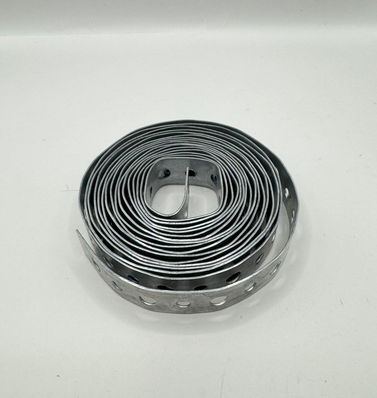 Galvanized Plumbers Tape – Perforated Metal Hanger Strap–3/4"x10 feet (28 Guage) gallery