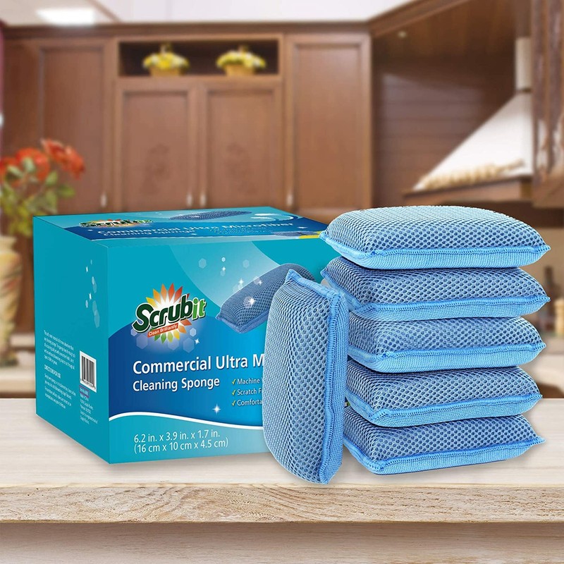Miracle Microfiber Kitchen Sponge Heavy Duty Dish Washing Cleaning Sponges gallery