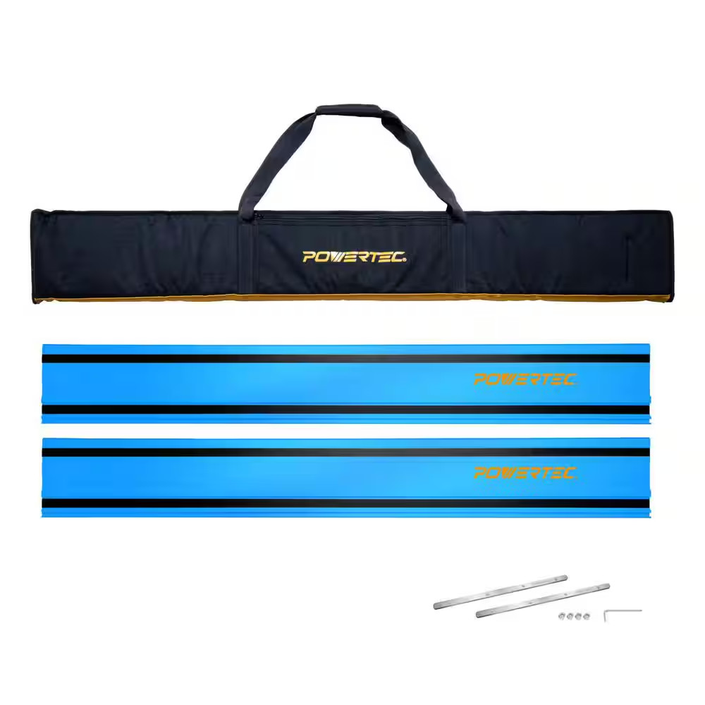 110 In. Track Saw Guide Rail with Protective Bag for Milwaukee Track Saws, Incl. gallery