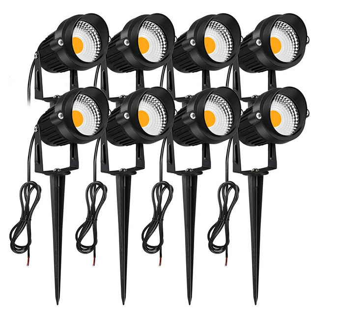 8PCS 7W 12V LED Landscape Lights Outdoor Lighting Garden Yard Spot Lights 3000K gallery