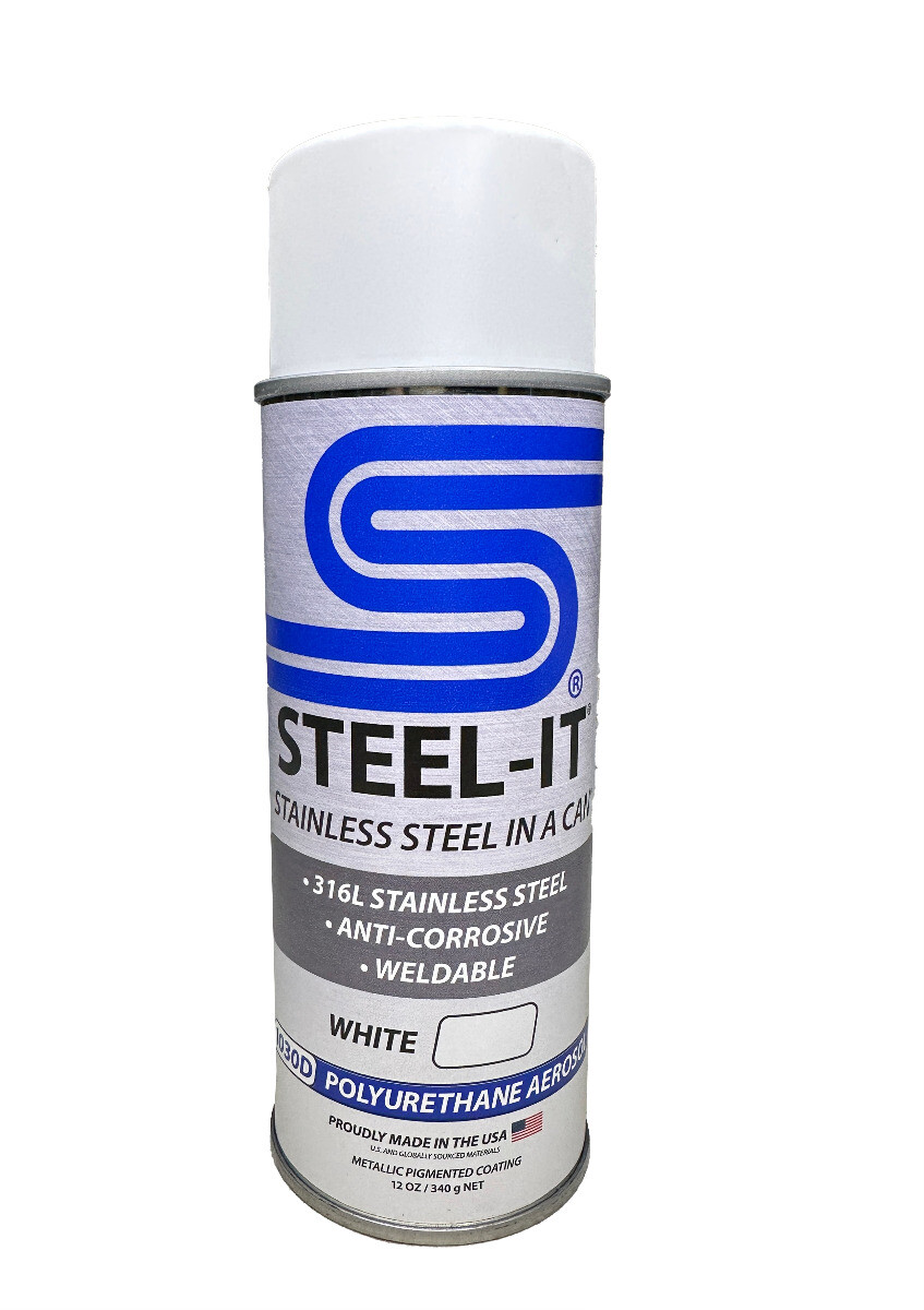 STEEL-IT White Polyurethane 1030D (12oz Spray Can) gallery