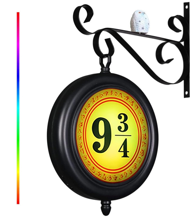 Platform Sign Light, Rechargeable RGB Night Light, Rotatable Wall Hanging Lamp gallery