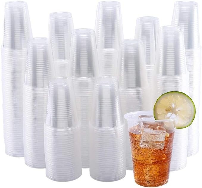 1200 Pack Clear Plastic Disposable Cups 7 oz Perfect for Party Drinking Cups gallery